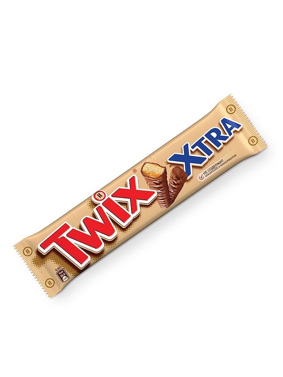 Твикс "Экстра" песочное печенье 82 г. (6х24)